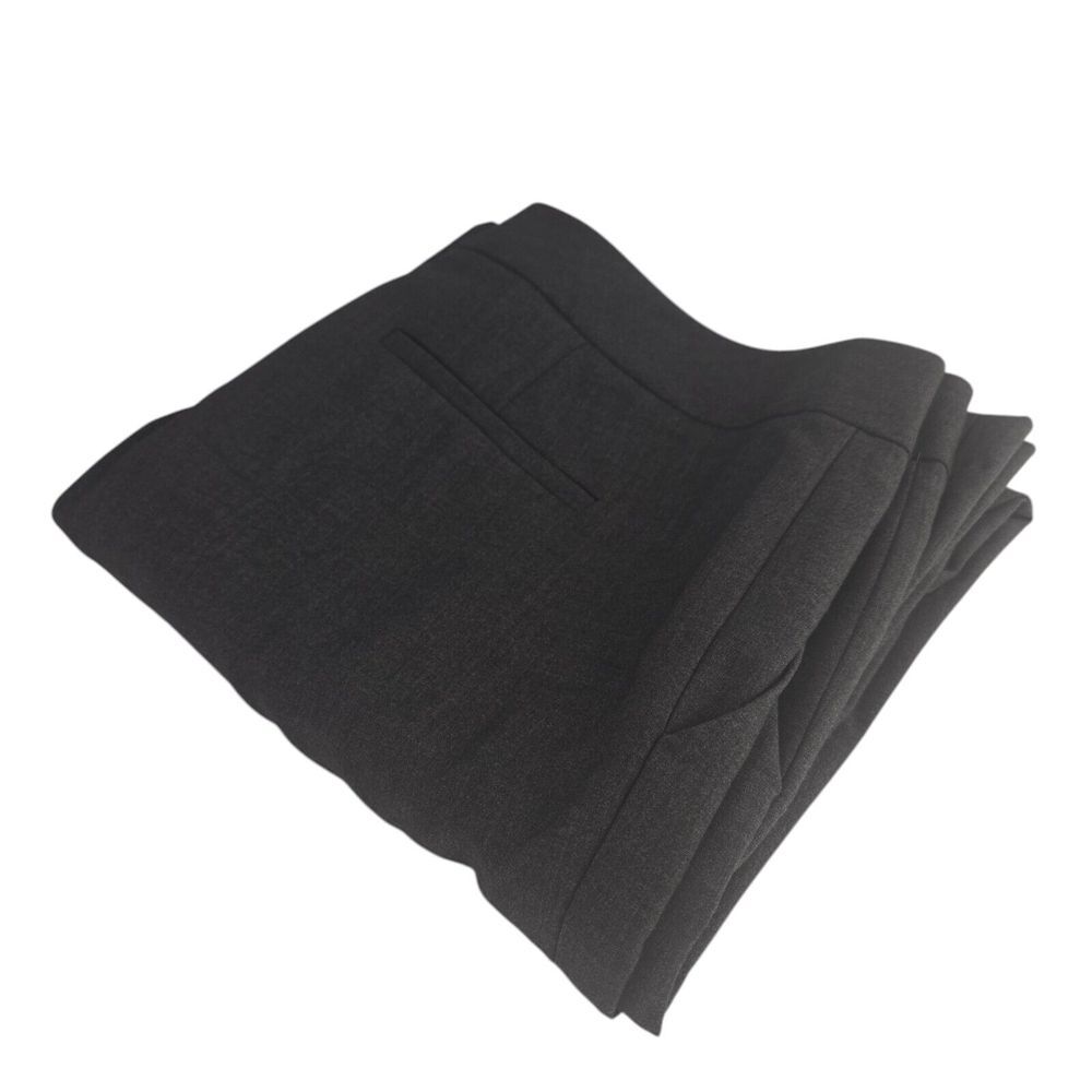 Calvin Klein Womens 34x30 Gray Flat Front Wide Leg‎ Business Dress Pants